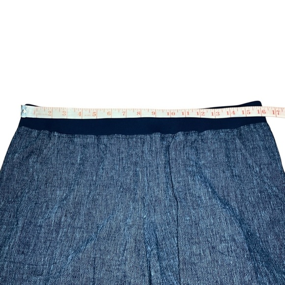 ELLEN TRACY Linen Blend Stretch Waist Joggers Adjustable Rusching at Hem Sz M - Picture 5 of 9